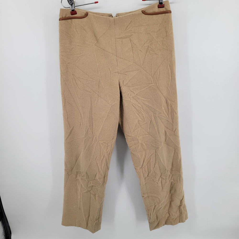 Ralph Lauren Black Label Wool Tan straight Leg Trouser Pants Size 6